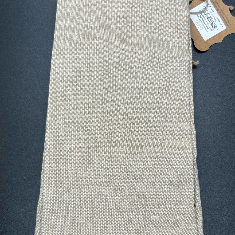 NWT Mud Pie 14” x 23” Linen Velvet Pumpkin Hand Towel Fall Harvest